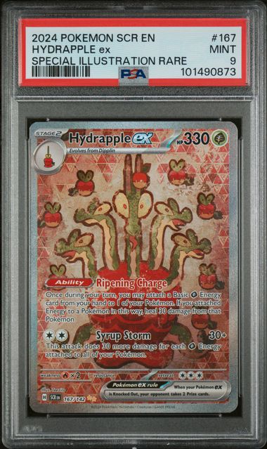 POKEMON TCG - HYDRAPPLE EX 167/142 PSA 9 STELLAR CROWN SPECIAL ILLUSTRATION RARE