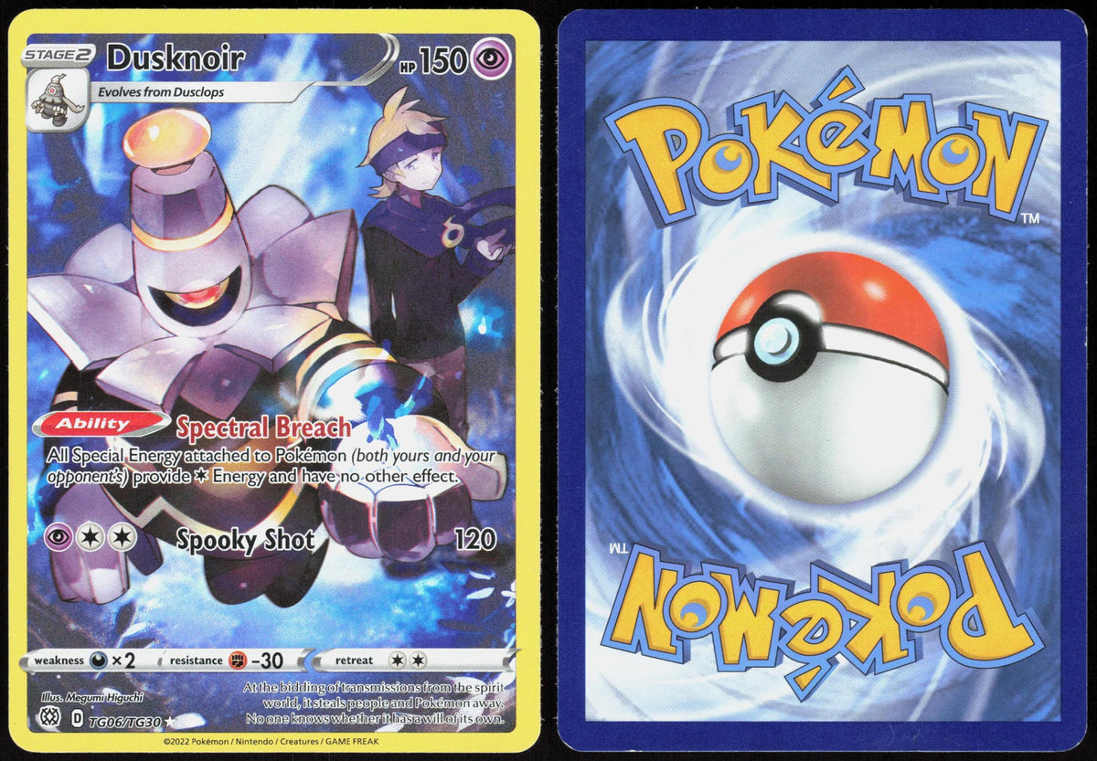 DUSKNOIR TG06/TG30 BRILLIANT STARS TRAINER GALLERY POKEMON HOLO MP