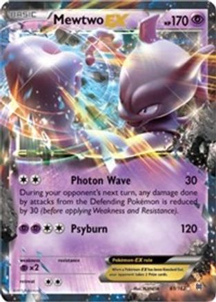 POKEMON TCG - Mewtwo EX (61) 061 XY  BREAKthrough - Ultra Rare