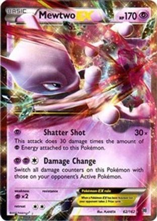 POKEMON TCG - Mewtwo EX (62) 062/162 XY  BREAKthrough - Ultra Rare