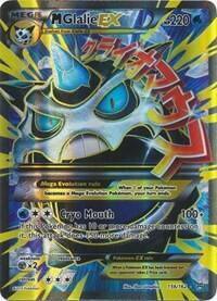 POKEMON TCG - M GLALIE EX 156/162 XY BREAKTHOUGH FULL ART (LP)