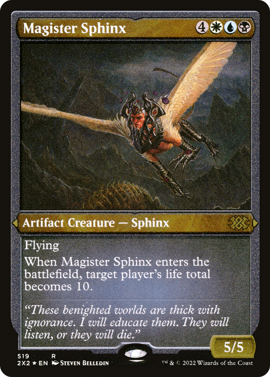 MAGIC: THE GATHERING  - Magister Sphinx (Foil Etched) (2X2-519) - Double Masters 2022 Foil