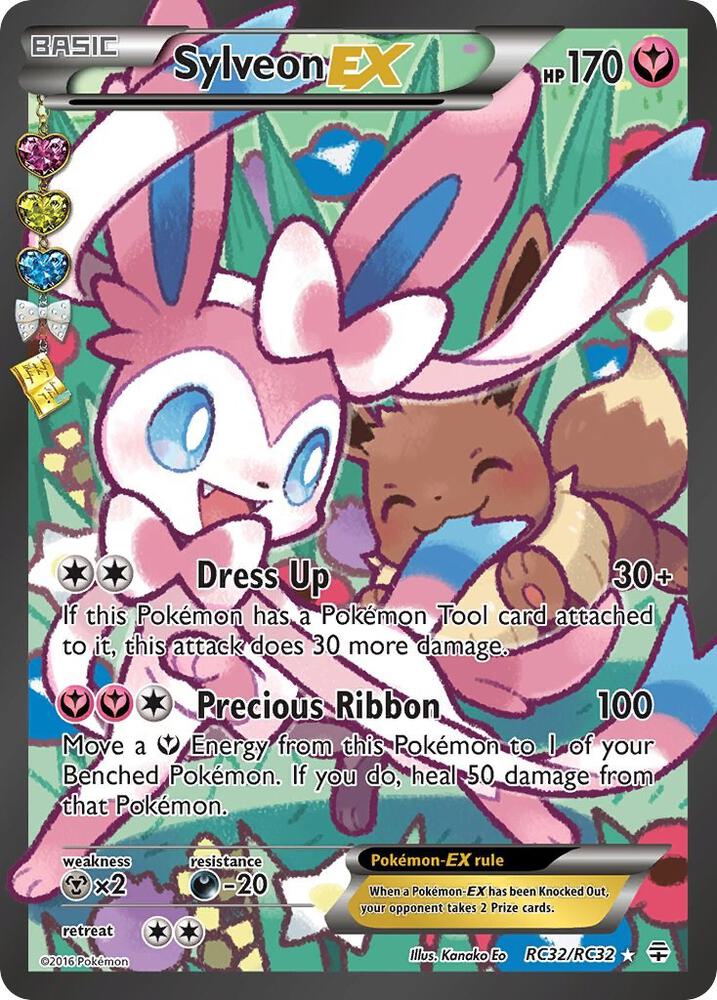 POKEMON TCG - SYLVEON EX RC32/RC32 RADIANT COLLECTION FULL ART (LP)