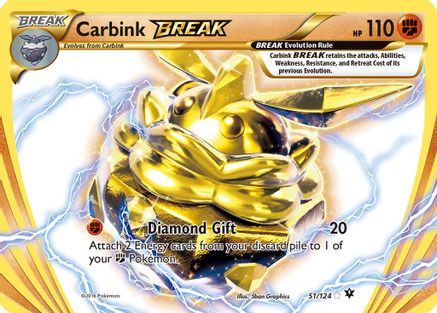 POKEMON TCG - Carbink BREAK 051 XY  Fates Collide - Rare BREAK