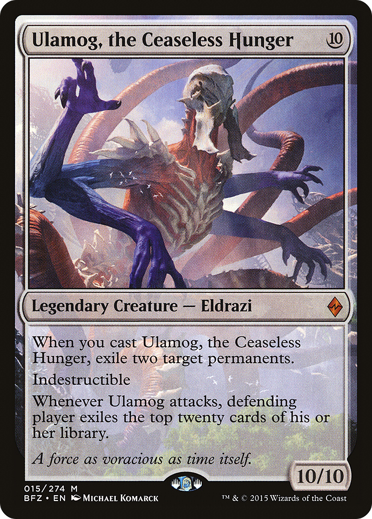 MAGIC: THE GATHERING  - Ulamog, the Ceaseless Hunger (BFZ-015) - Battle for Zendikar Foil