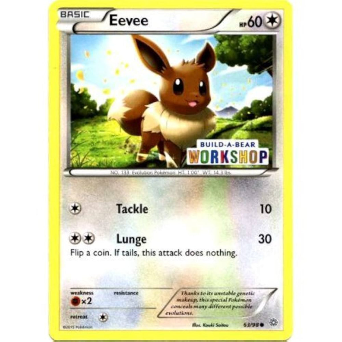 POKEMON TCG - EEVEE 63/98 BUILD-A-BEAR WORKSHOP SEALED PROMO