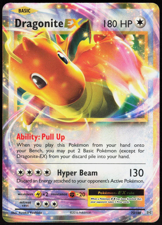 DRAGONITE EX 72/108 EVOLUTIONS POKEMON EX RARE HOLO NM