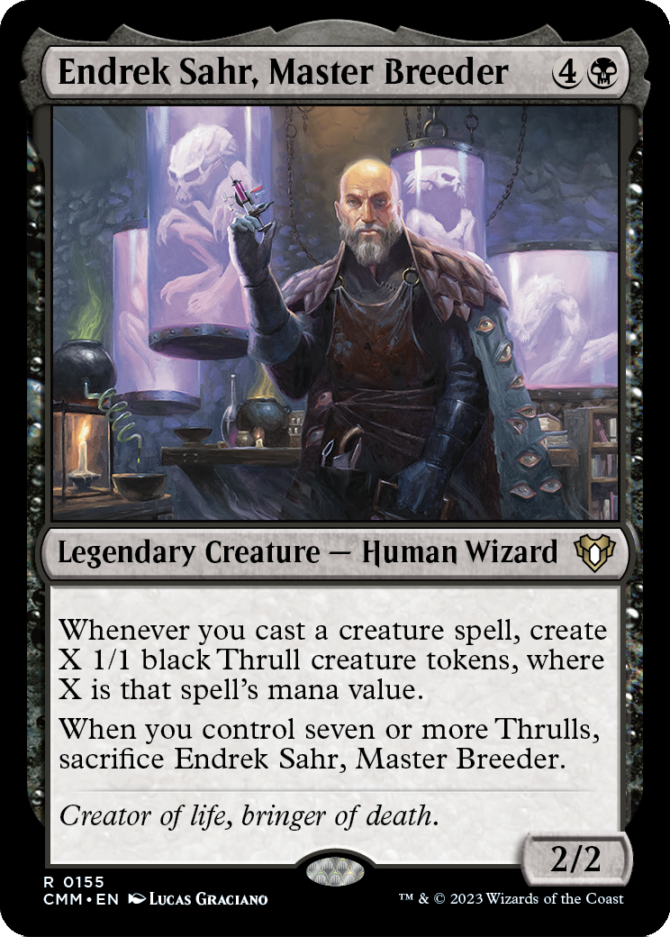 MAGIC: THE GATHERING  - Endrek Sahr, Master Breeder (CMM-155) - Commander Masters Foil