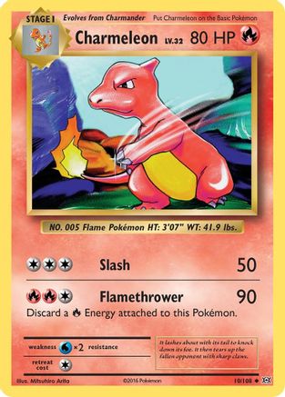 POKEMON TCG - Charmeleon 010 XY  Evolutions - Uncommon