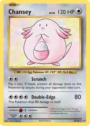 POKEMON TCG - Chansey 070 XY  Evolutions - Holo Rare