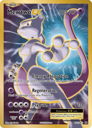 POKEMON TCG - Mewtwo EX (Full Art) 103 XY  Evolutions - Ultra Rare
