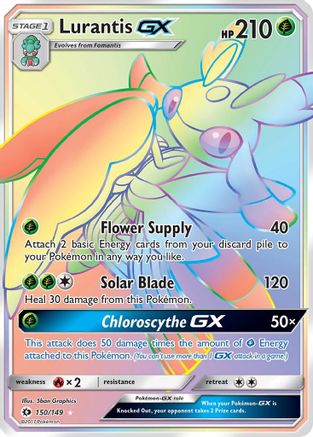POKEMON TCG - Lurantis GX (Secret) 150/149 SM Base Set - Secret Rare