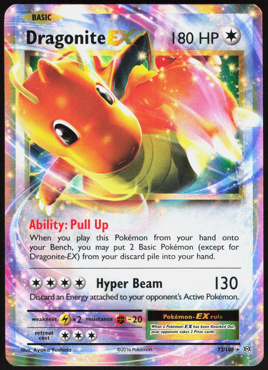 DRAGONITE EX 72/108 EVOLUTIONS POKEMON EX RARE HOLO LP