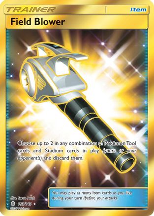 POKEMON TCG - Field Blower (Secret) 163 SM  Guardians Rising - Secret Rare