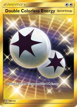 POKEMON TCG - Double Colorless Energy (Secret) 166/145 SM  Guardians Rising - Secret Rare