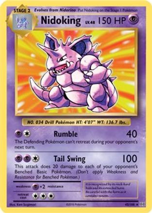 POKEMON TCG - Nidoking 045/108 Deck Exclusives - Rare