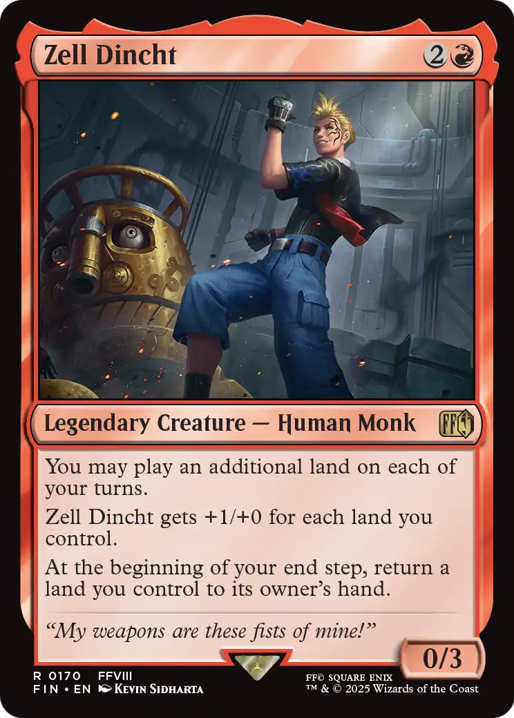 MAGIC: THE GATHERING  - Zell Dincht (FIN-170) - FINAL FANTASY Foil
