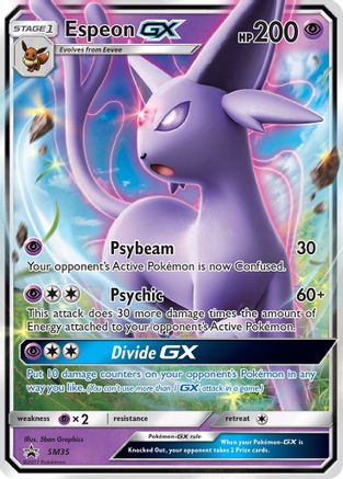 POKEMON TCG - Espeon GX SM35 SM Promos - Promo