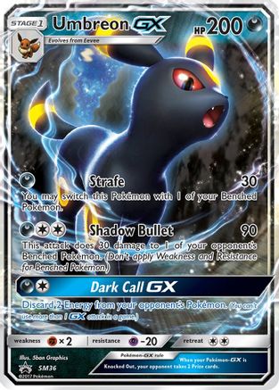 POKEMON TCG - Umbreon GX SM36 SM Promos - Promo