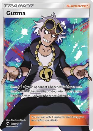 POKEMON TCG - Guzma (Full Art) 143/147 SM  Burning Shadows - Ultra Rare