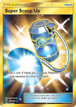 POKEMON TCG - Super Scoop Up (Secret) 166 SM  Burning Shadows - Secret Rare