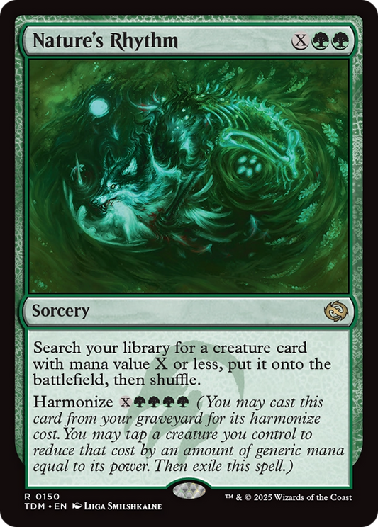 MAGIC: THE GATHERING  - Nature's Rhythm (TDM-150) - Tarkir: Dragonstorm Foil