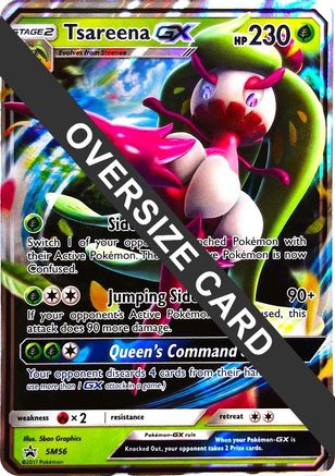 POKEMON TCG - Tsareena GX - SM56 Jumbo Cards - Promo
