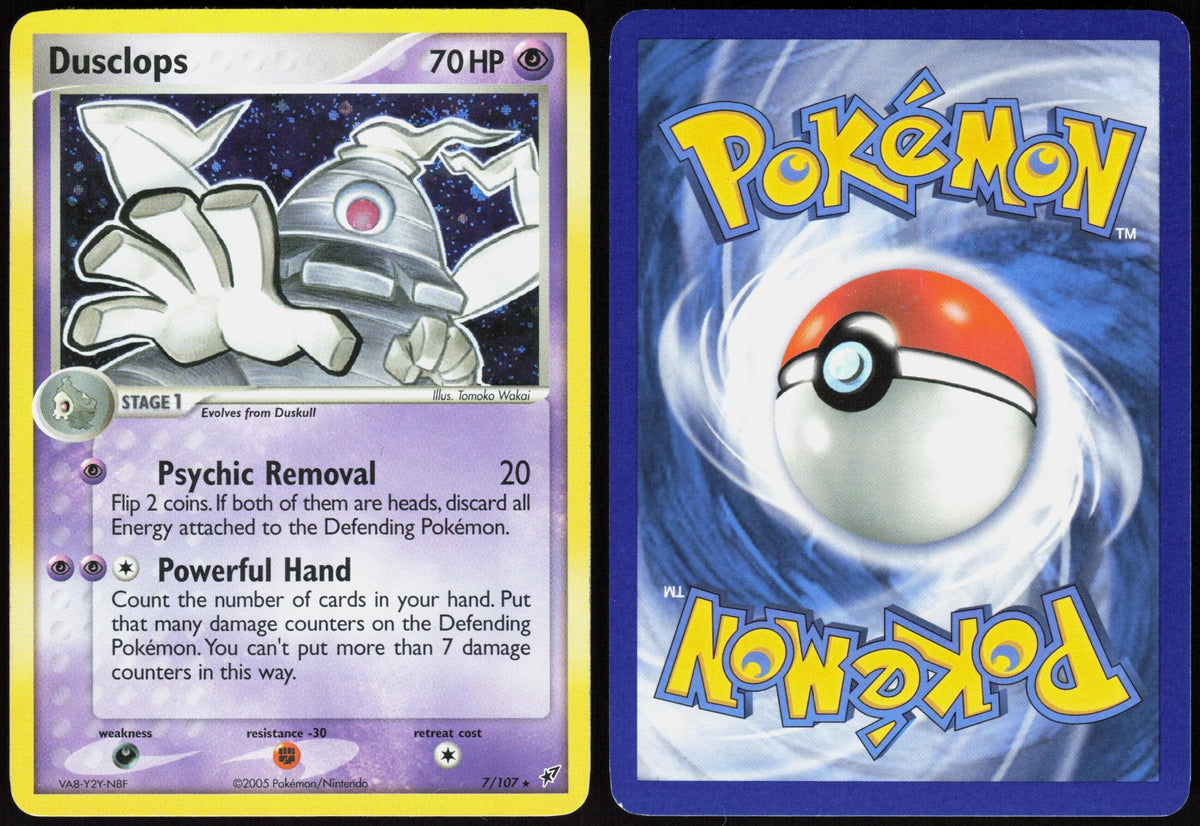 DUSCLOPS 7/107 DEOXYS POKEMON RARE HOLO LP