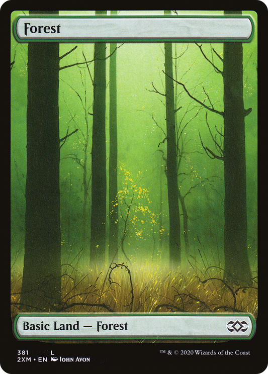 MAGIC: THE GATHERING  - Forest (381) (2XM-381) - Double Masters
