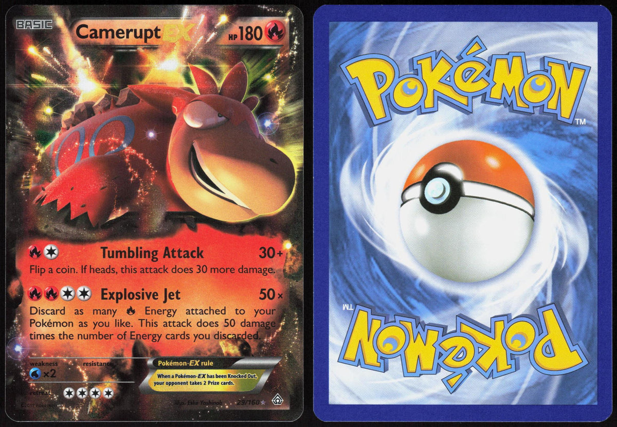 CAMERUPT EX 29/160 PRIMAL CLASH POKEMON ULTRA RARE HOLO NM