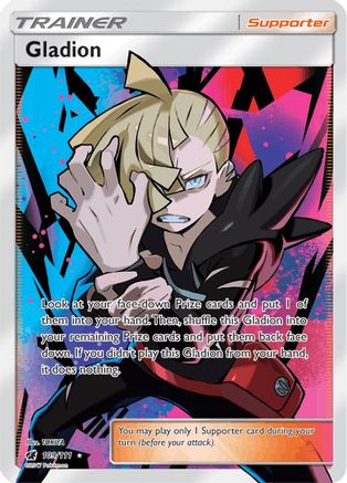 POKEMON TCG - Gladion (Full Art) 109 SM  Crimson Invasion - Ultra Rare