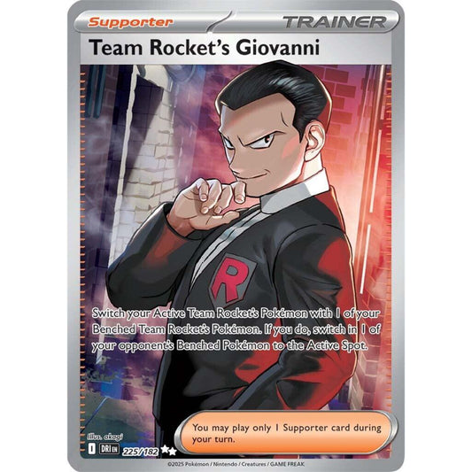 POKEMON TCG - TEAM ROCKET'S GIOVANNI 225/182 DESTINED RIVALS FULL ART