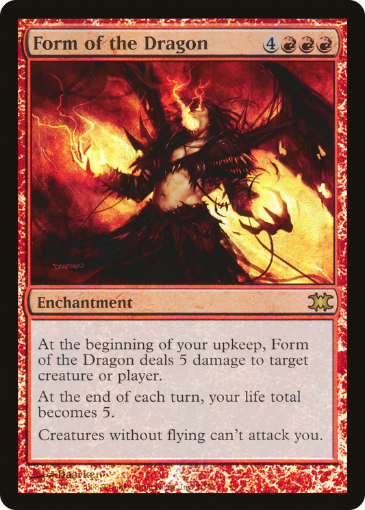 MAGIC: THE GATHERING  - Form of the Dragon (DRB-007) - From the Vault: Dragons Foil