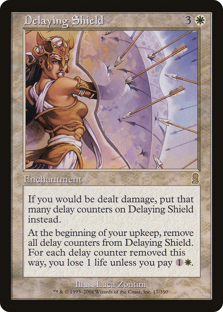 MAGIC: THE GATHERING  - Delaying Shield (ODY-017) - Odyssey Foil