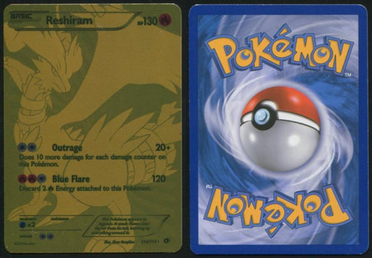 RESHIRAM (114 FULL ART SECRET RARE) 114/113 LEGENDARY TREASURES POKEMON LP