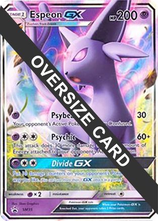 POKEMON TCG - Espeon GX - SM35 (SM Black Star Promos) Jumbo Cards - Promo