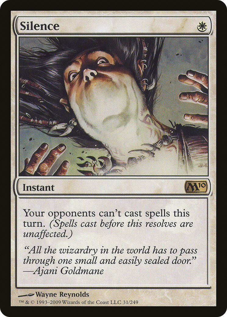 MAGIC: THE GATHERING  - Silence (M10-031) - Magic 2010 Foil
