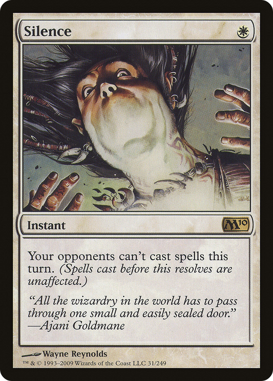 MAGIC: THE GATHERING  - Silence (M10-031) - Magic 2010 Foil