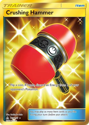 POKEMON TCG - Crushing Hammer (Secret Rare) 166 SM  Ultra Prism - Secret Rare