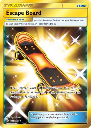 POKEMON TCG - Escape Board (Secret Rare) 167 SM  Ultra Prism - Secret Rare
