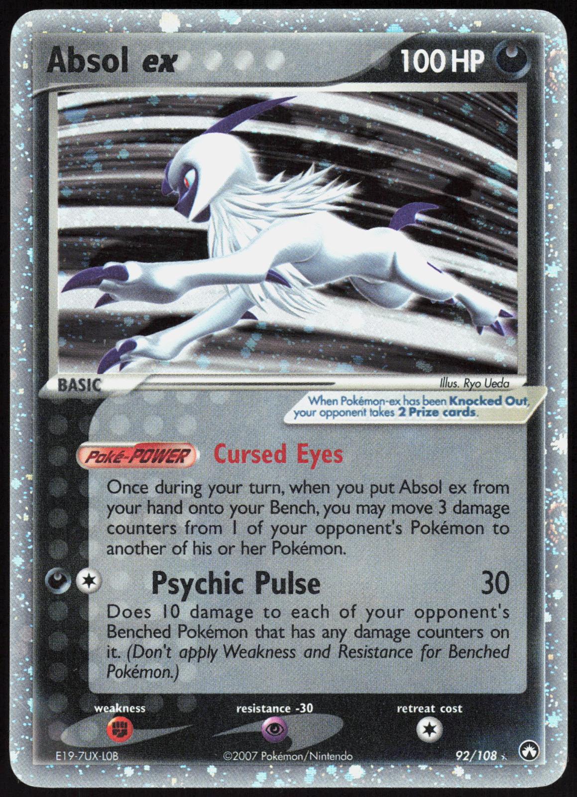 ABSOL EX 92/108 POWER KEEPERS POKEMON EX RARE HOLO LP