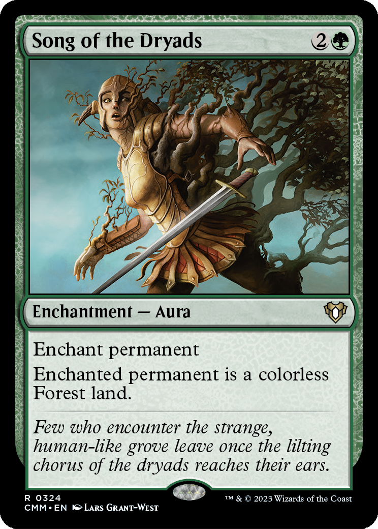 MAGIC: THE GATHERING  - Song of the Dryads (CMM-324) - Commander Masters