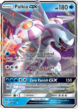 POKEMON TCG - Palkia GX 020/131 SM  Forbidden Light - Ultra Rare