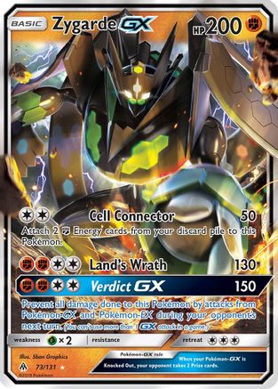 POKEMON TCG - Zygarde GX 073/131 SM  Forbidden Light - Ultra Rare