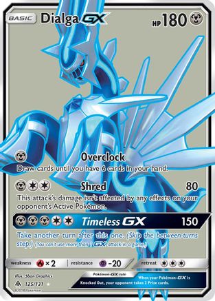POKEMON TCG - Dialga GX (Full Art) SM  Forbidden Light - Ultra Rare