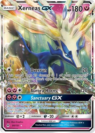 POKEMON TCG - Xerneas GX 090/131 SM  Forbidden Light - Ultra Rare