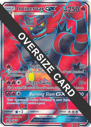 POKEMON TCG - Incineroar GX - SM38 (SM Black Star Promo) Jumbo Cards - Promo