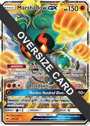 POKEMON TCG - Marshadow GX - 80/147/147 Jumbo Cards - Promo