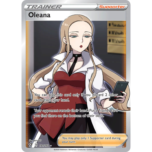 POKEMON TCG - OLEANA 191/192 REBEL CLASH FULL ART