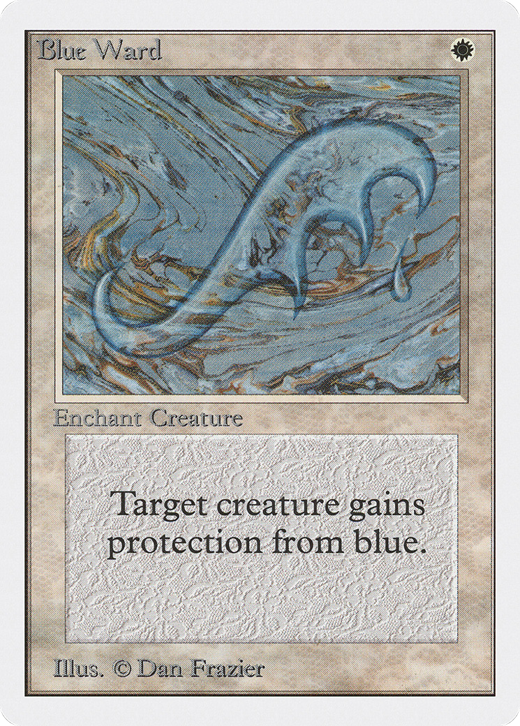 MAGIC: THE GATHERING  - Blue Ward (2ED-008) - Unlimited Edition